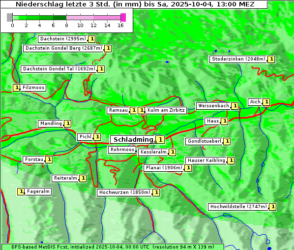 Niederschlag, 4. 10. 2025