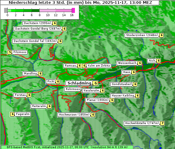 Niederschlag, 17. 11. 2025