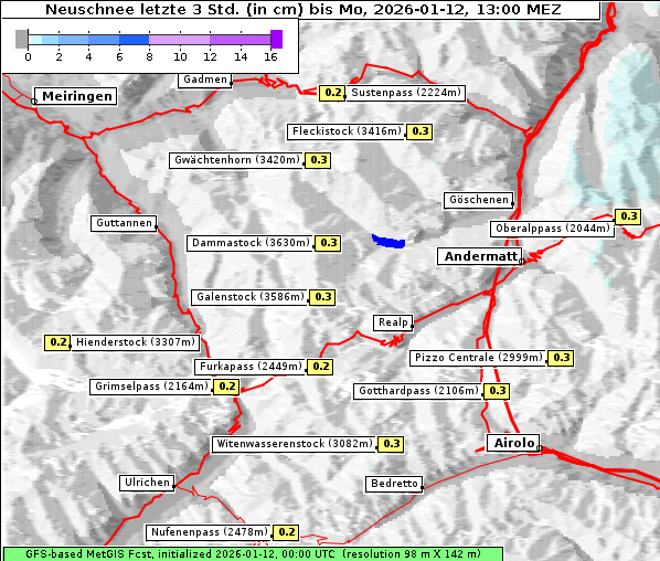 Neuschnee, 12. 1. 2026