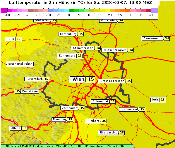 Temperatur, 7. 3. 2026