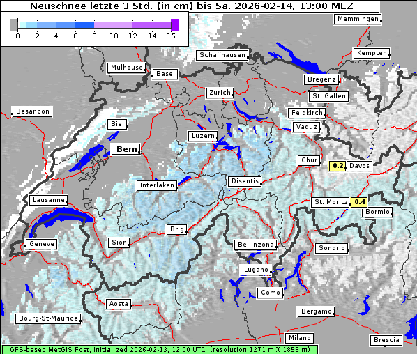 Neuschnee, 14. 2. 2026