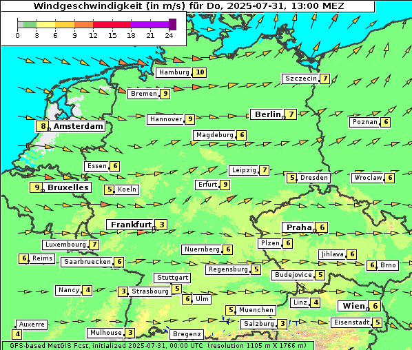Wind, 31. 7. 2025