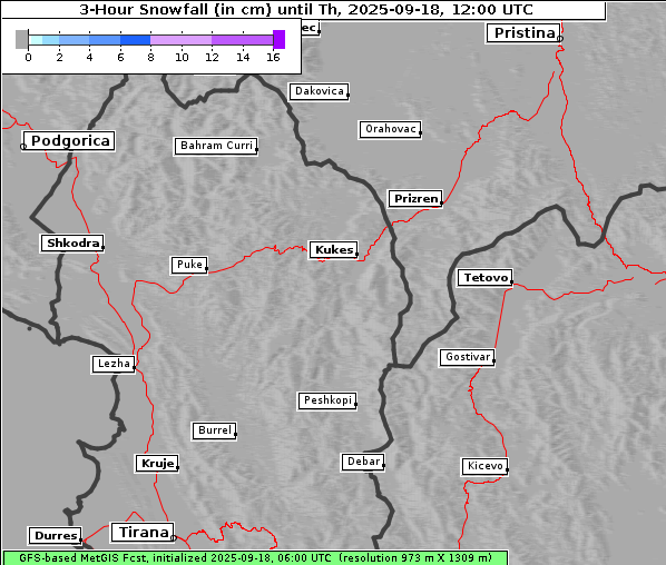 Neuschnee, 18. 9. 2025