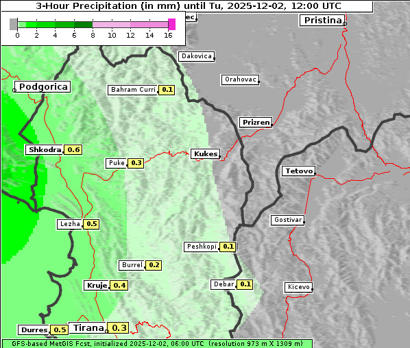 Niederschlag, 2. 12. 2025