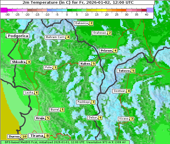 Temperatur, 2. 1. 2026