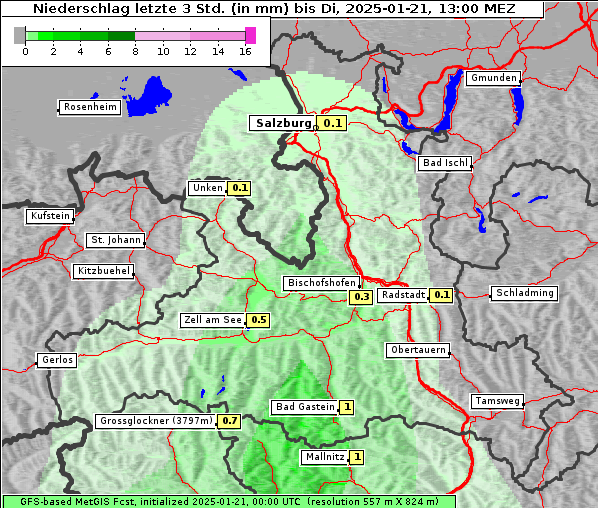 Niederschlag, 21. 1. 2025