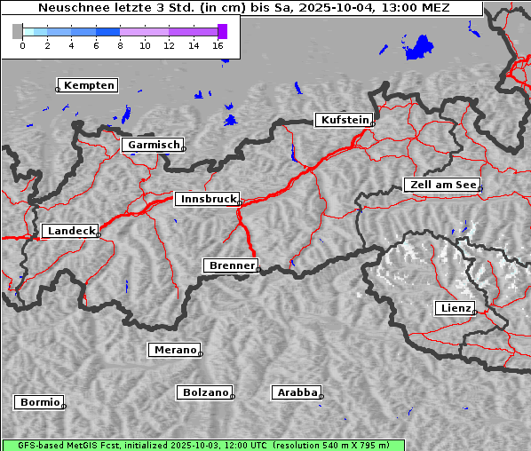 Neuschnee, 4. 10. 2025