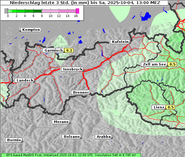 Niederschlag, 4. 10. 2025