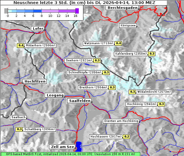 Neuschnee, 14. 4. 2026