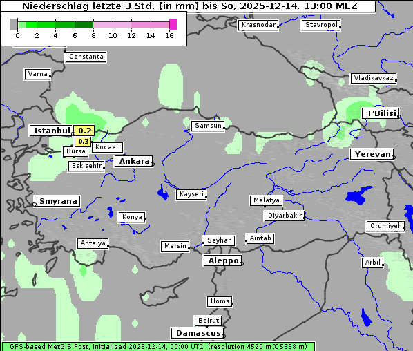 Niederschlag, 14. 12. 2025