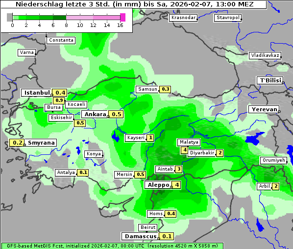 Niederschlag, 7. 2. 2026