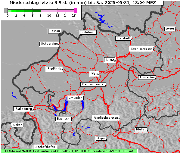 Niederschlag, 31. 5. 2025