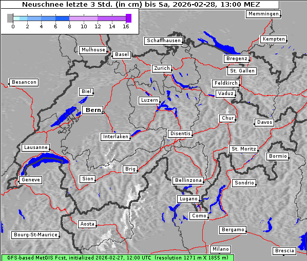 Neuschnee, 28. 2. 2026