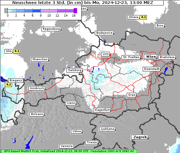 Neuschnee, 23. 12. 2024