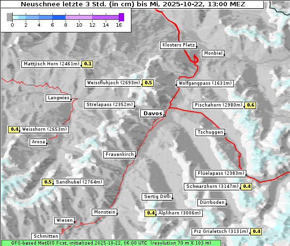 Neuschnee, 22. 10. 2025