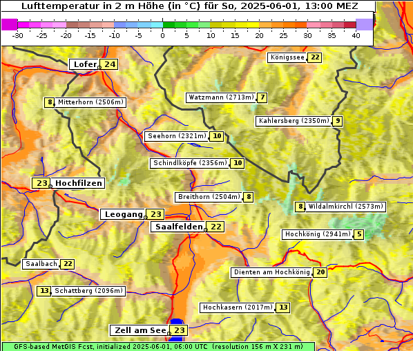 Temperatur, 1. 6. 2025