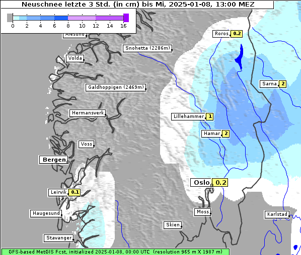 Neuschnee, 8. 1. 2025