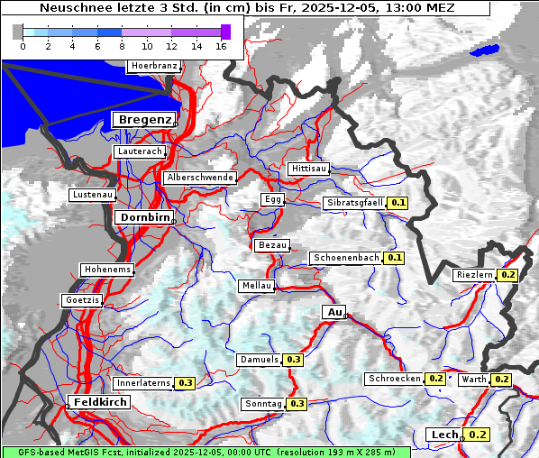 Neuschnee, 5. 12. 2025
