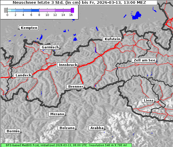 Neuschnee, 13. 3. 2026