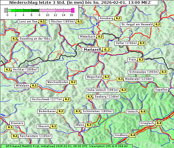 Niederschlag, 1. 2. 2026