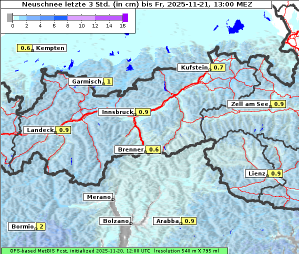 Neuschnee, 21. 11. 2025