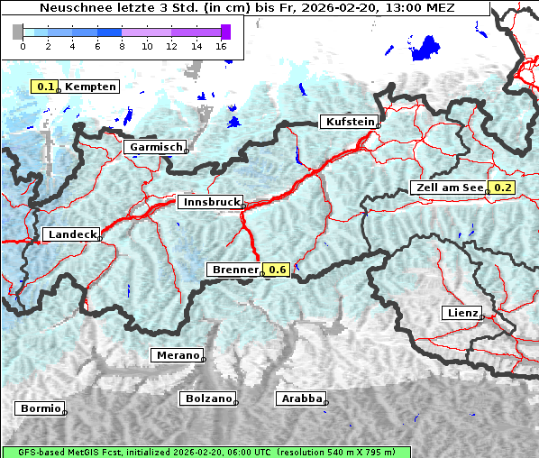 Neuschnee, 20. 2. 2026