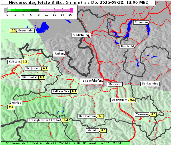 Niederschlag, 28. 8. 2025