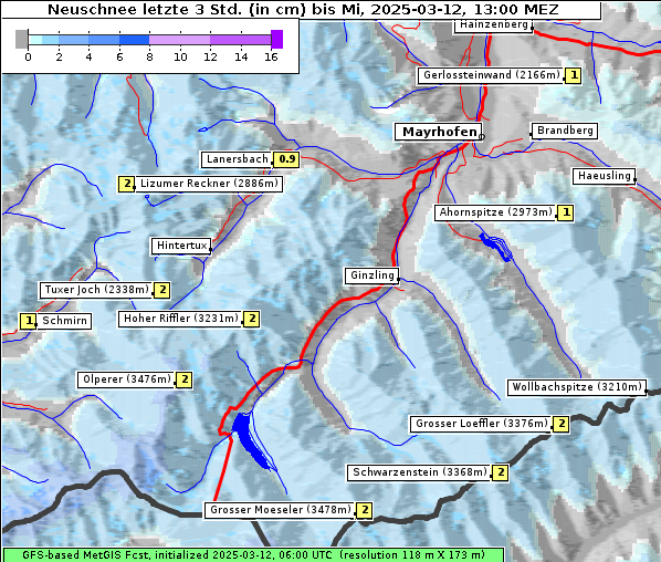 Neuschnee, 12. 3. 2025