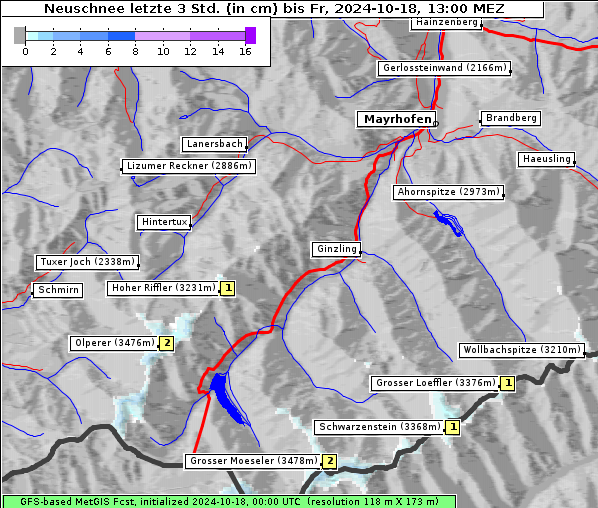 Neuschnee, 18. 10. 2024