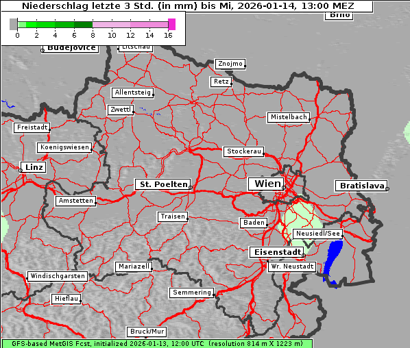 Niederschlag, 14. 1. 2026