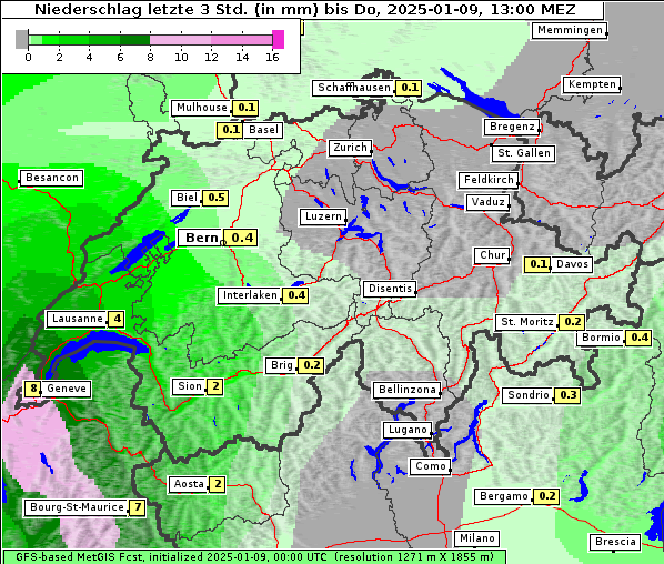 Niederschlag, 9. 1. 2025