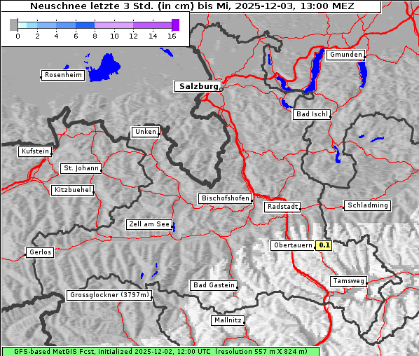 Neuschnee, 3. 12. 2025