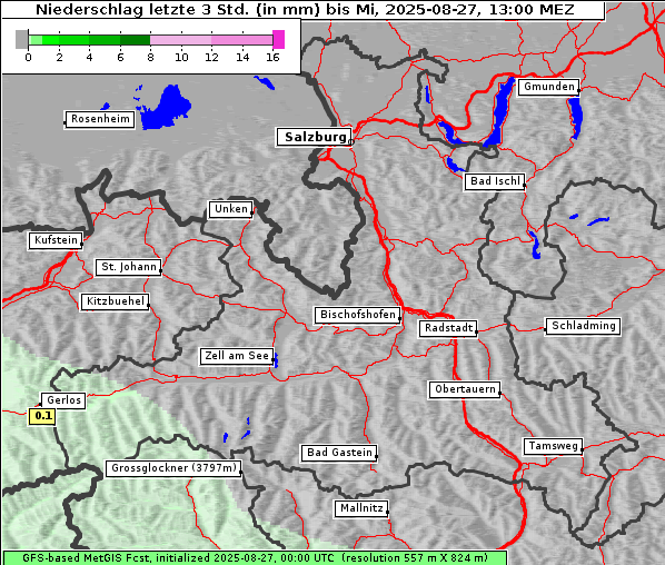 Niederschlag, 27. 8. 2025
