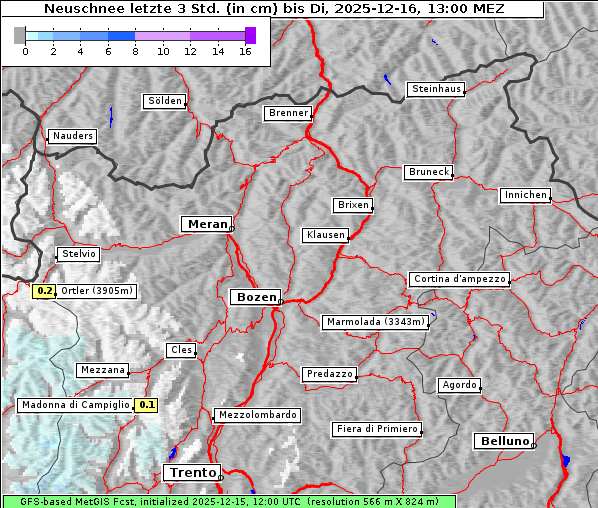 Neuschnee, 16. 12. 2025