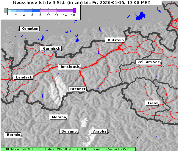 Neuschnee, 16. 1. 2026