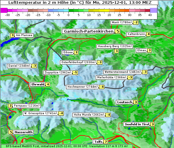 Temperatur, 1. 12. 2025
