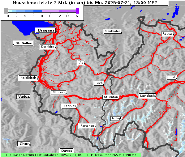 Neuschnee, 21. 7. 2025