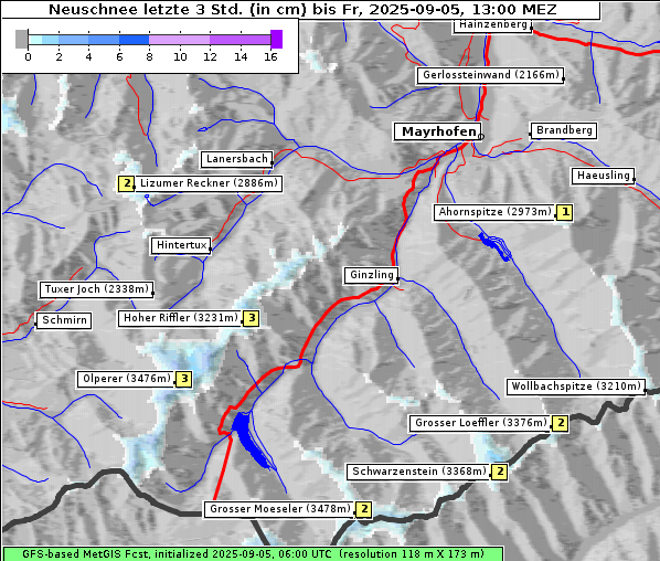 Neuschnee, 5. 9. 2025