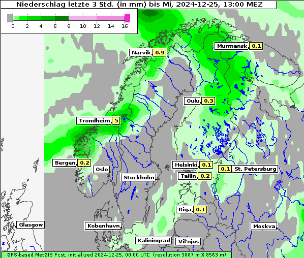 Niederschlag, 25. 12. 2024