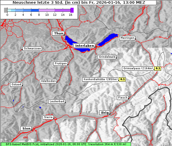 Neuschnee, 16. 1. 2026