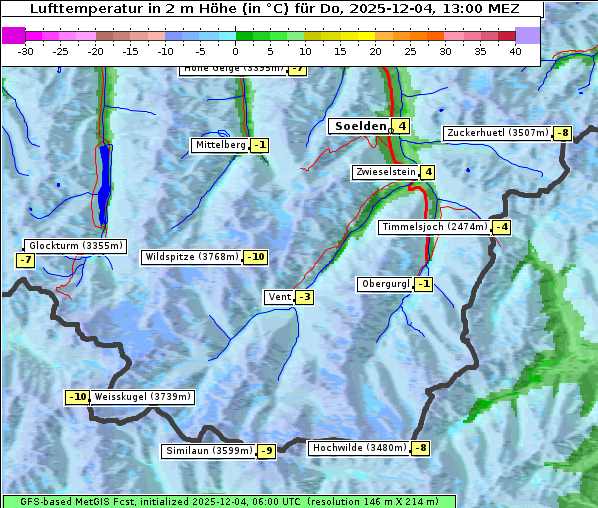 Temperatur, 4. 12. 2025