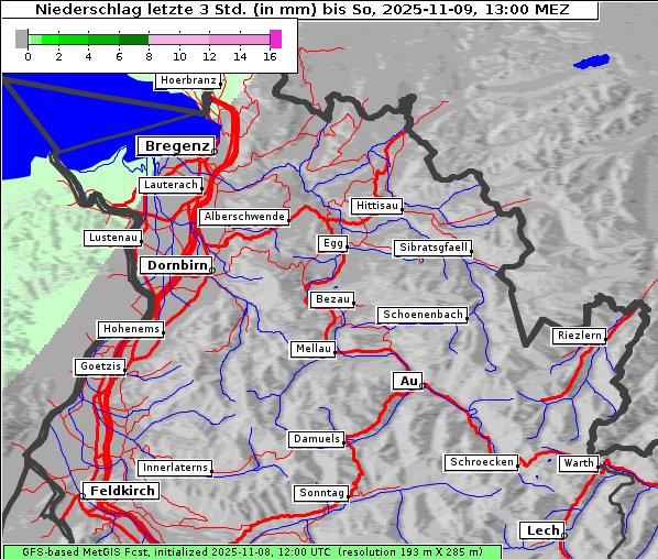 Niederschlag, 9. 11. 2025
