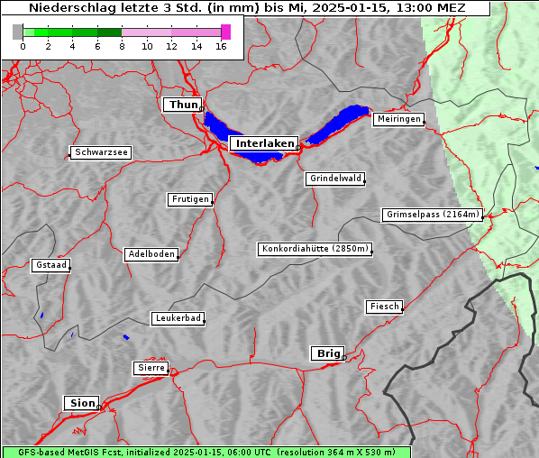 Niederschlag, 15. 1. 2025
