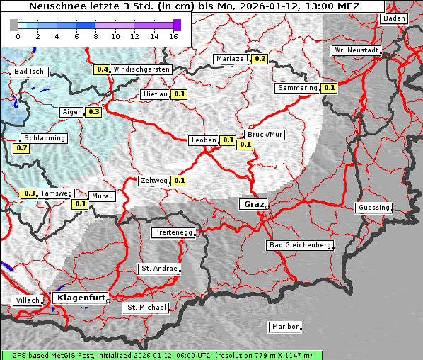 Neuschnee, 12. 1. 2026