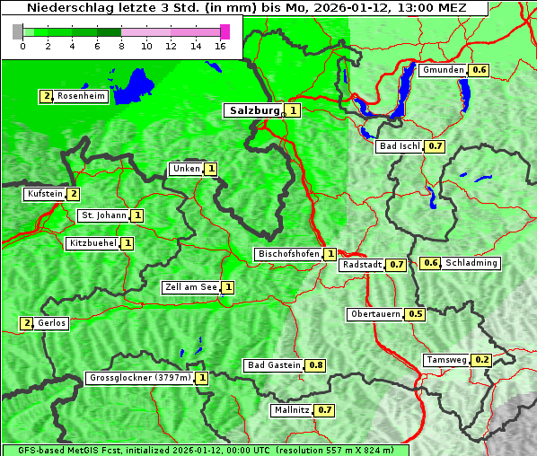 Niederschlag, 12. 1. 2026