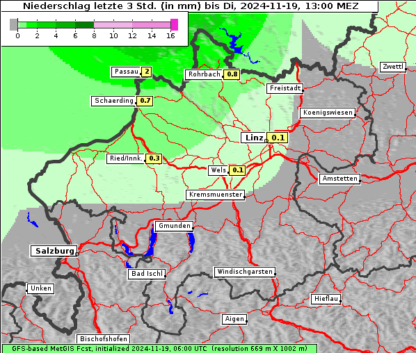 Niederschlag, 19. 11. 2024