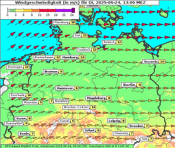 Wind, 24. 6. 2025