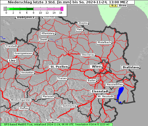 Niederschlag, 24. 11. 2024
