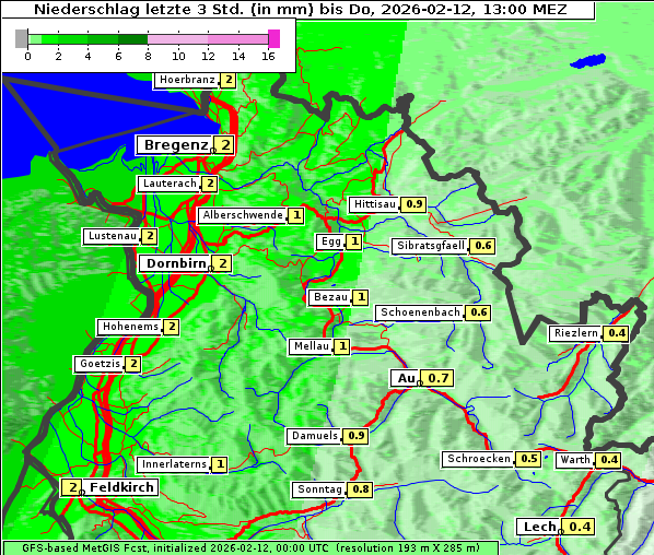 Niederschlag, 12. 2. 2026