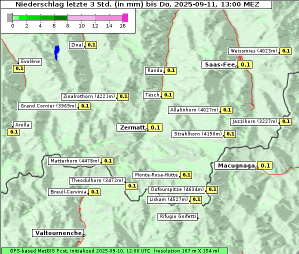 Niederschlag, 11. 9. 2025